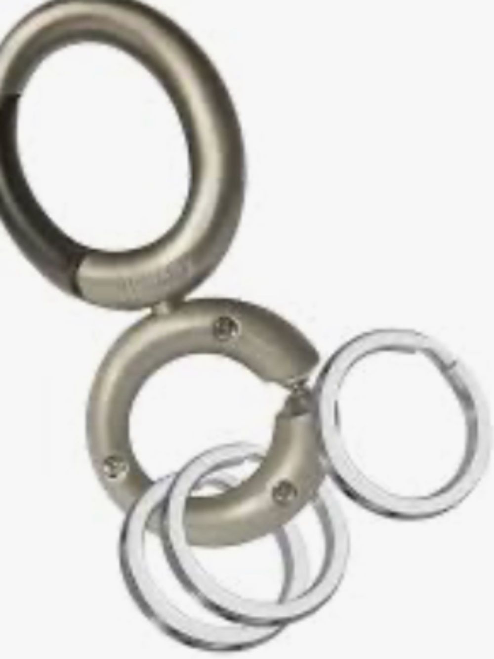 Idakey Zinc Alloy Keychain with 3 extra detachable key rings